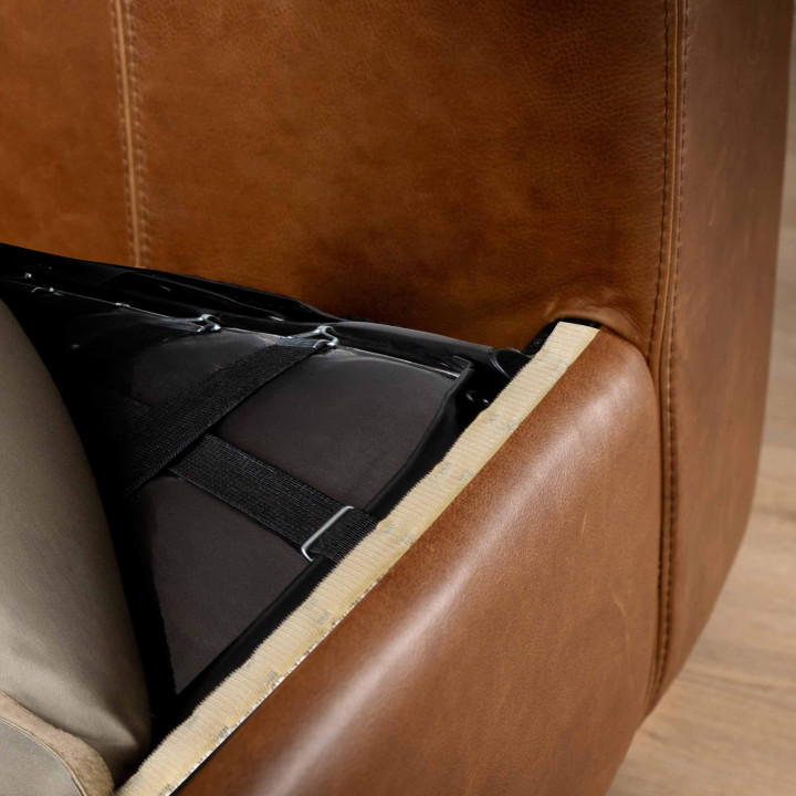 Karoo Leather Sleeper Couch - Butterscotch - 8