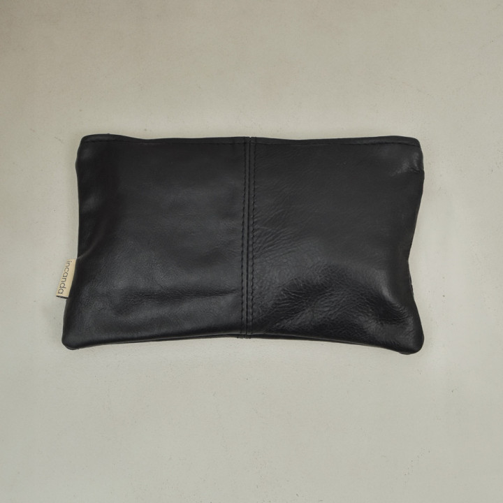Maggie Leather Clutch Bag - Mystique Black - 1