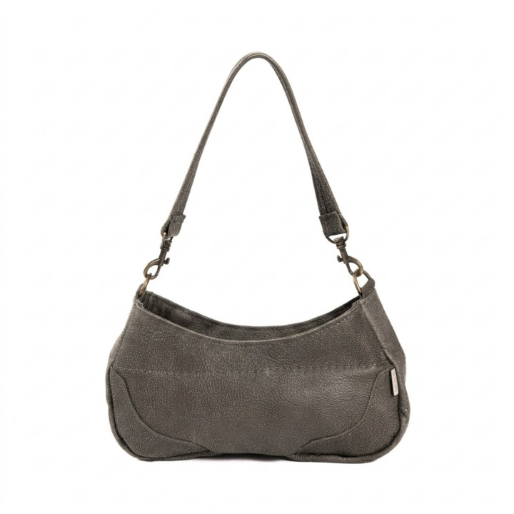 Chelsea Leather Sling Bag - Charcoal - 1
