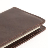 Leather Passport Holder - Brown - 5