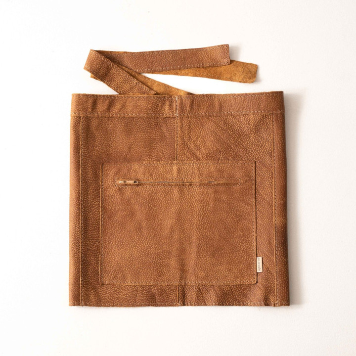 Leather Waiter Half-Apron - Caramel - 1