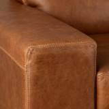 Karoo Leather Sleeper Couch - Butterscotch - 13