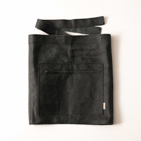 Leather Waiter Half-Apron - Midnight - 1