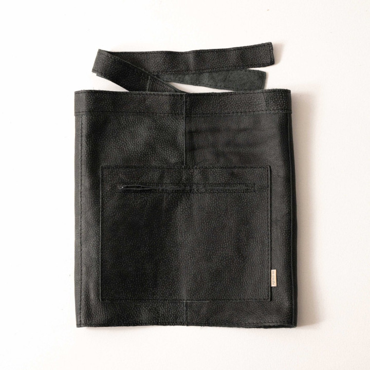 Leather Waiter Half-Apron - Midnight - 1