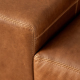 Karoo Leather Sleeper Couch - Butterscotch - 14