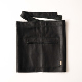 Leather Waiter Half-Apron - Black - 1