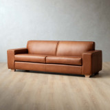 Karoo 3-Seater Leather Couch - Butterscotch - 3