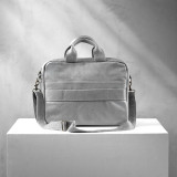 Cedar Leather Laptop Bag - Pepper - 1