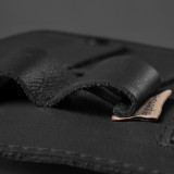Leather Cable & Tech Organiser (Electronic Travel Pouch) - Black - 4