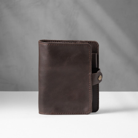Leather Cable & Tech Organiser (Electronic Travel Pouch) - Brown - 1