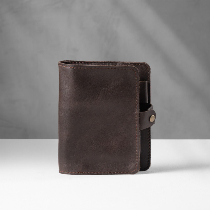 Leather Cable & Tech Organiser (Electronic Travel Pouch) - Brown - 1