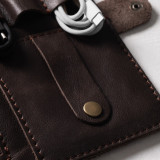 Leather Cable & Tech Organiser (Electronic Travel Pouch) - Brown - 3