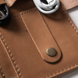 Leather Cable & Tech Organiser (Electronic Travel Pouch) - Caramel - 5