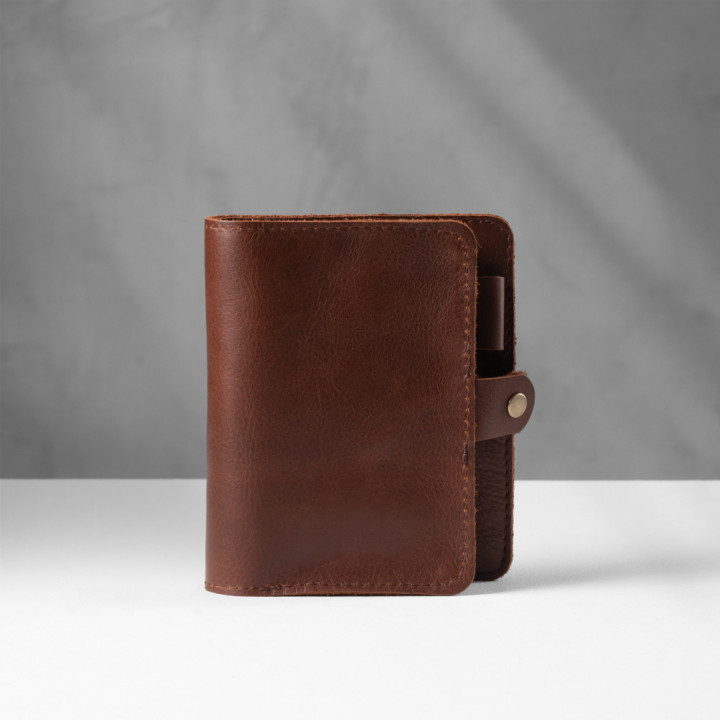 Leather Cable & Tech Organiser (Electronic Travel Pouch) - Tobacco - 1