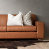 Karoo 3-Seater Leather Couch - Ginger - 4