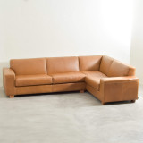 Karoo Leather Corner Couch - Right - Ginger - 1