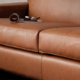 Karoo 3-Seater Leather Couch - Ginger - 5