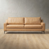 Tulbagh 3-Seater Leather Couch - Desert - 1