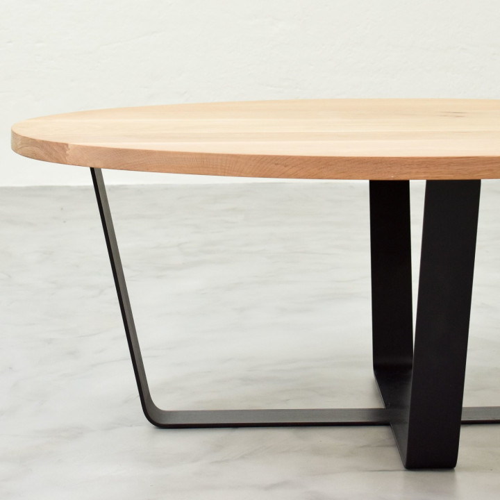Oval Coffee Table - Blackwood - 3