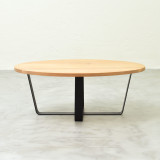 Oval Coffee Table - Oak Smoke - 2