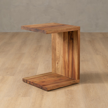 C-Shape Side Table - Blackwood - 1