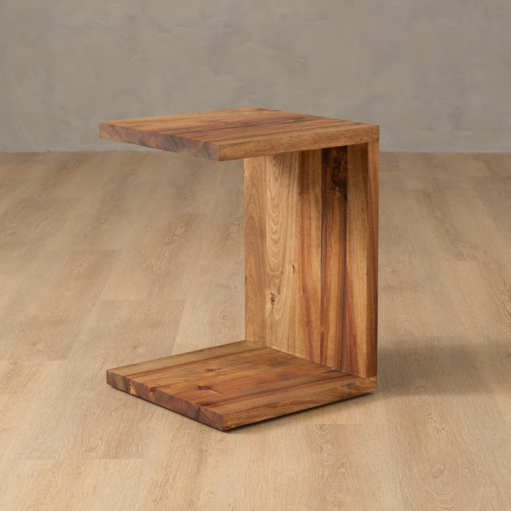 C-Shape Side Table - Blackwood - 1