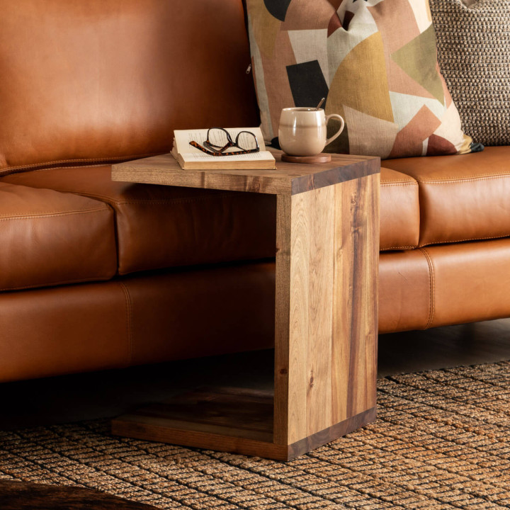 C-Shape Side Table - Blackwood - 2