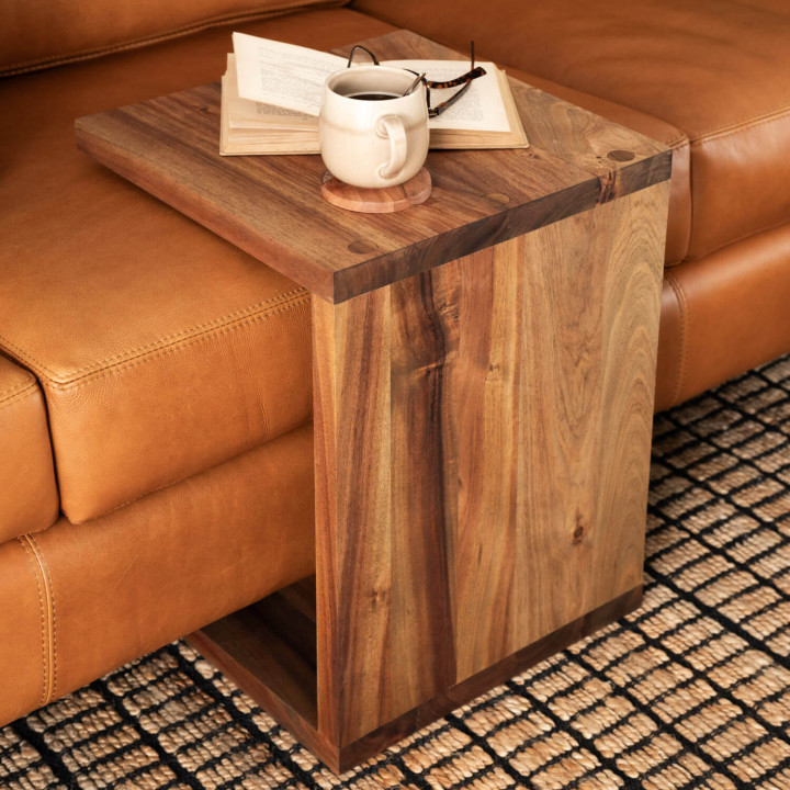C-Shape Side Table - Blackwood - 4