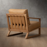 Clarens Leather Armchair - Oak - Desert - 7