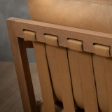 Clarens Leather Armchair - Oak - Desert - 8