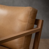 Clarens Leather Armchair - Oak - Desert - 9