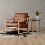 Clarens Leather Armchair - Oak - Butterscotch - 2