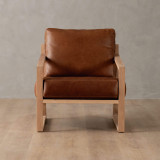 Clarens Leather Armchair - Oak - Butterscotch - 3