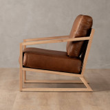 Clarens Leather Armchair - Oak - Butterscotch - 4