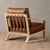 Clarens Leather Armchair - Oak - Butterscotch - 5