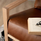 Clarens Leather Armchair - Oak - Butterscotch - 6