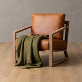 Clarens Leather Armchair - Oak - Ginger - 2