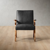 Gariep Leather Armchair - Blackwood - Black - 2