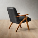 Gariep Leather Armchair - Blackwood - Black - 3