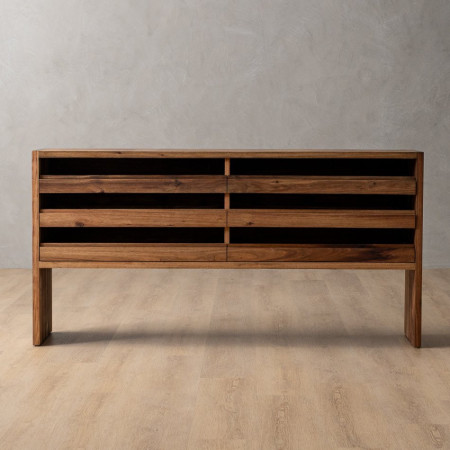 Large Linear Wine Rack - Blackwood - 1