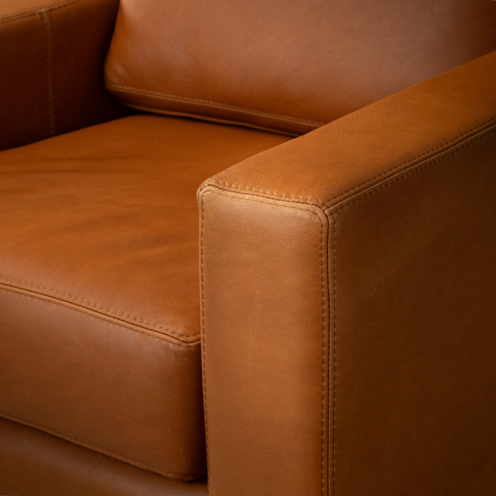 Douglas Leather Armchair - Ginger - 8