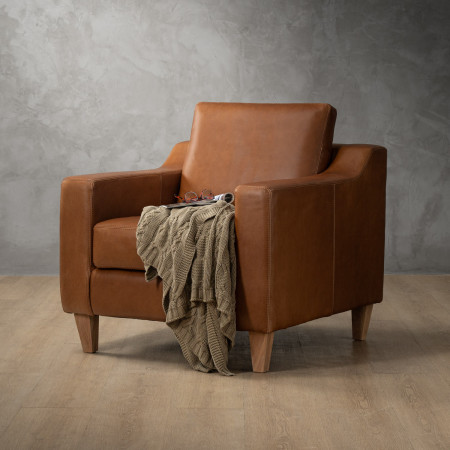 Douglas Leather Armchair - Butterscotch - 2