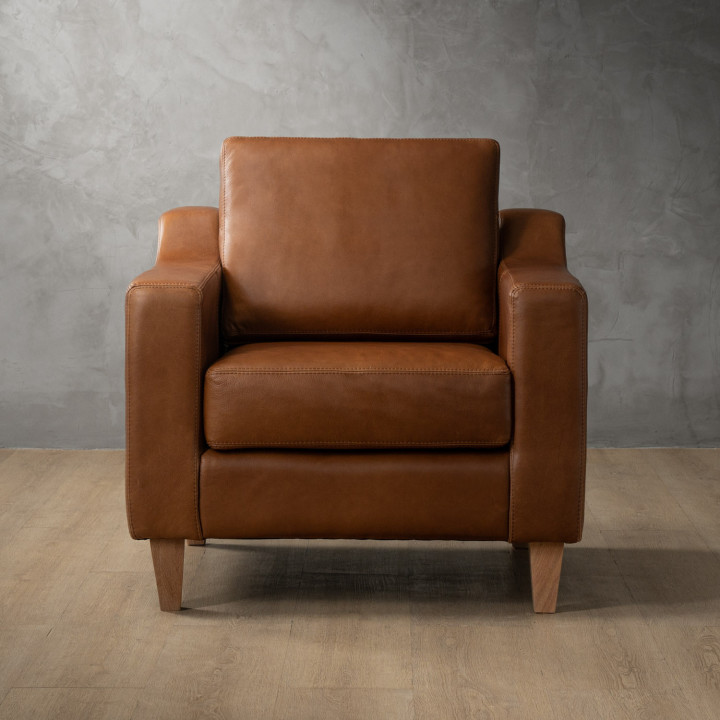 Douglas Leather Armchair - Butterscotch - 3