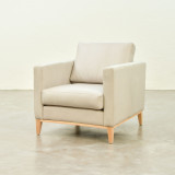 Cape Town Leather Armchair - Cream - 1