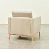Cape Town Leather Armchair - Cream - 4