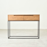 Tankwa Server Two Drawer - Old Brown Oak Veneer - 1