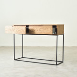 Tankwa Server Two Drawer - Old Brown Oak Veneer - 4