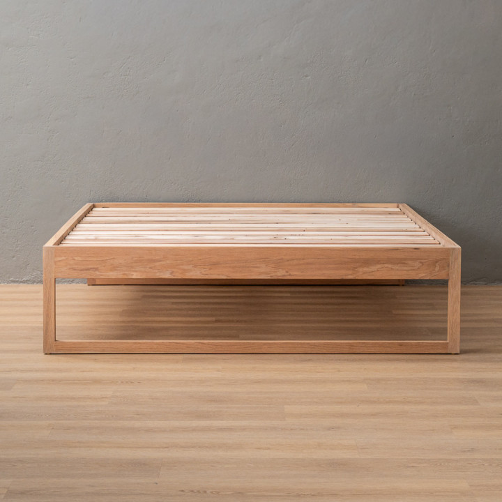 Swazi Bed Base - Double - Oak - 4