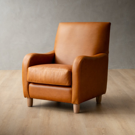 Midlands Leather Armchair - Ginger - 1