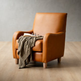 Midlands Leather Armchair - Ginger - 2
